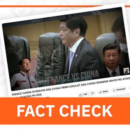 FACT CHECK: Marcos did not confront China over coral reef destruction