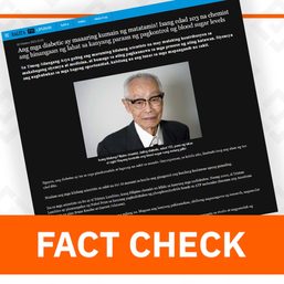 FACT CHECK: ‘Diabetes cure’ ad uses unrelated photo of World War II survivor