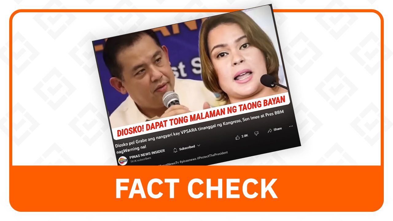 FACT CHECK: Congress did not remove Sara Duterte as VP