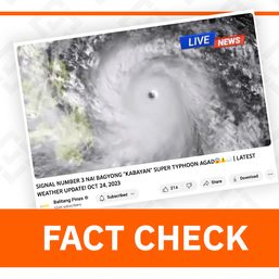 FACT CHECK: No super typhoon in PH up until October 24