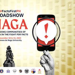 #FactsFirstPH in Naga City to hold forum, workshops vs. disinformation
