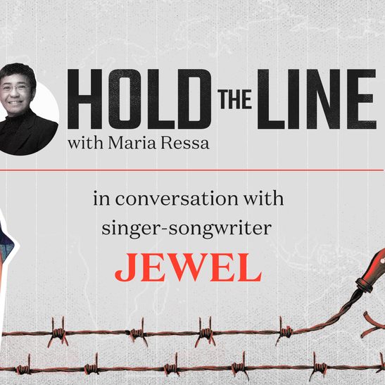 #HoldTheLine: Maria Ressa talks to singer-songwriter Jewel