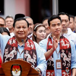 Indonesia’s Prabowo registers in three-way presidential race