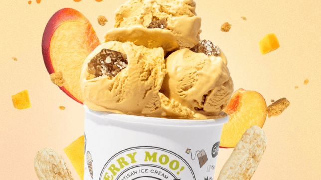 Pie-nally, Peach Mango Crunch ice cream exists from this local brand