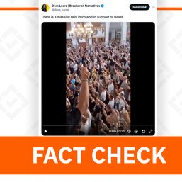 FACT CHECK: Video shows Polish religious gathering, not pro-Israel rally