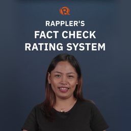 [PANOORIN] Fact check rating system