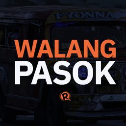 #WalangPasok: Class suspensions, Monday, October 16, 2023