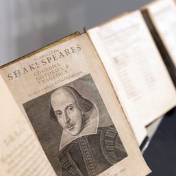 Shakespeare’s portrait sent to edge of space to mark 400 years of ‘First Folio’