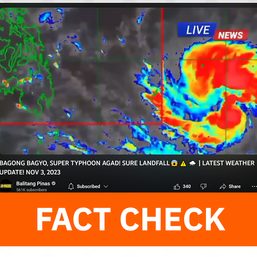 FACT CHECK: No new super typhoon to make ‘sure landfall’ in PH up until this week