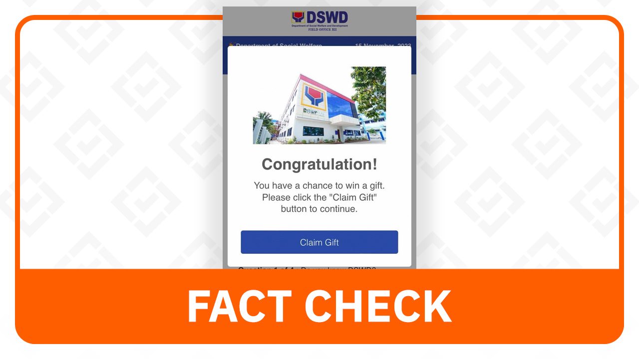 FACT CHECK: Online link for DSWD unemployment aid is fake