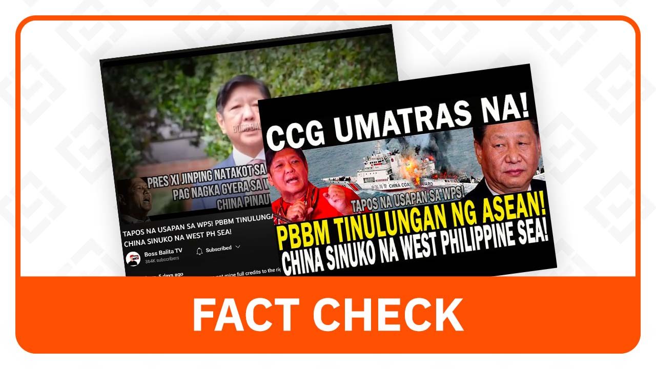 FACT CHECK: China has not given up West Philippine Sea claims