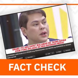 FACT CHECK: Walang kasong nakahain laban kay Sara Duterte kaugnay ng confidential funds