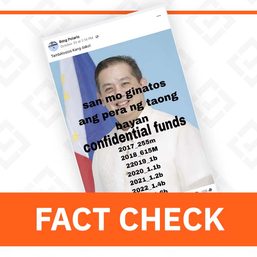FACT CHECK: Impossible for Romualdez to spend House’s 2017-2023 ‘confidential funds’