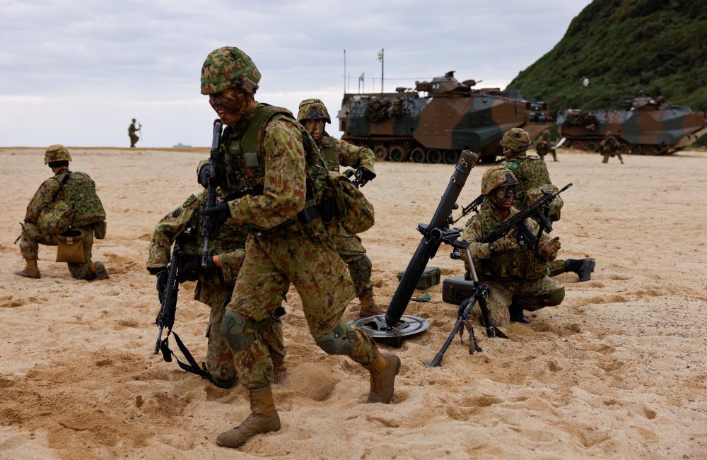 Japanese troops have drill on island seen as vulnerable to China