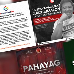#FactsFirstPH coalition, press freedom groups call out impunity after Jumalon killing