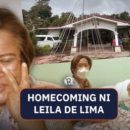 [PANOORIN] Homecoming ni Leila de Lima