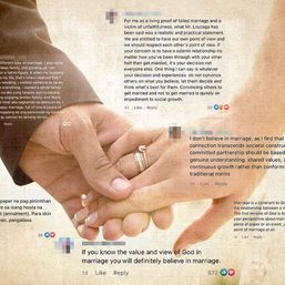 The marriage debate, in online sentiment and in statistics