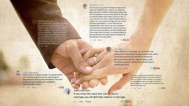 The marriage debate, in online sentiment and in statistics