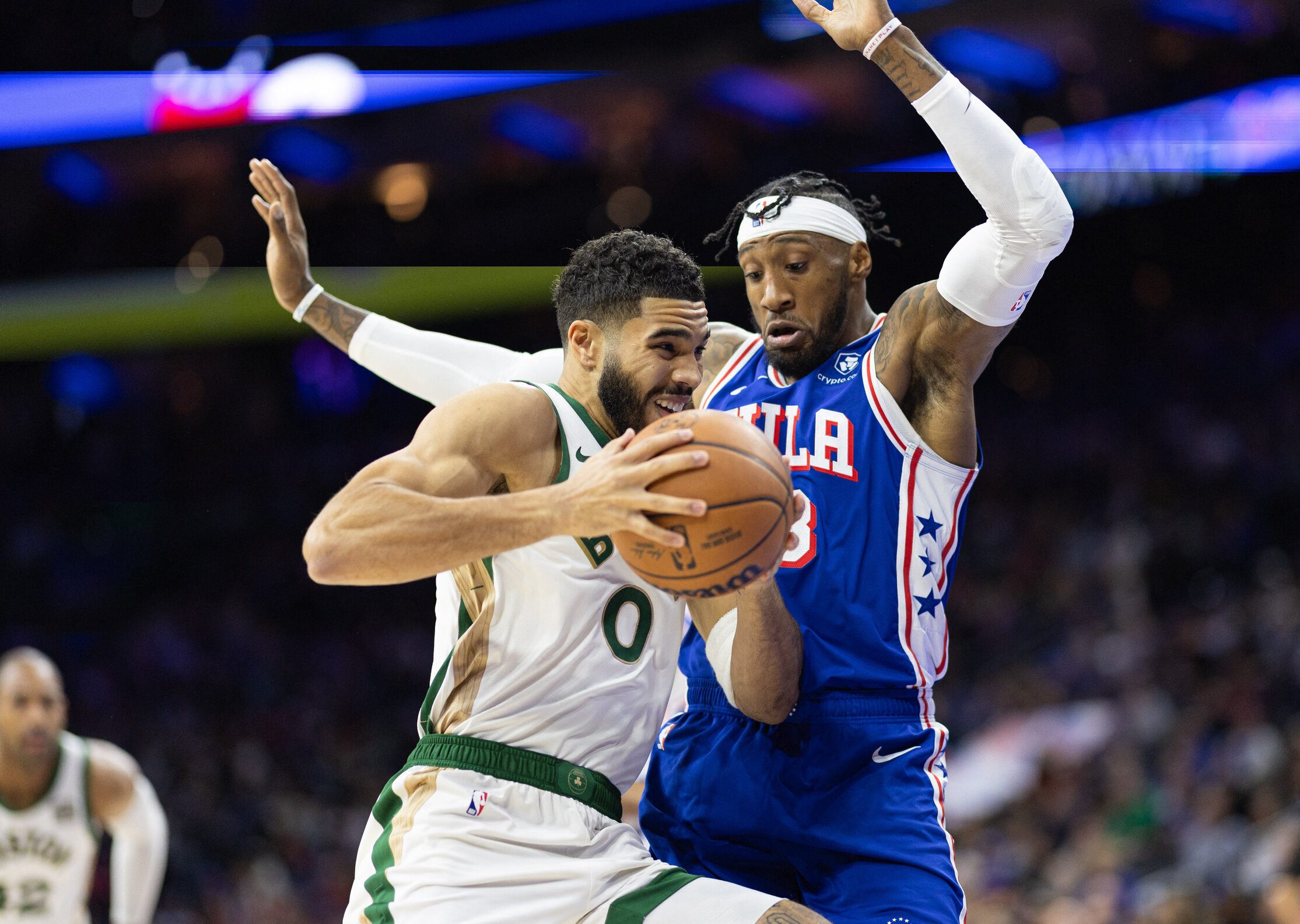 Missing pair of stars, Celtics still sink Sixers