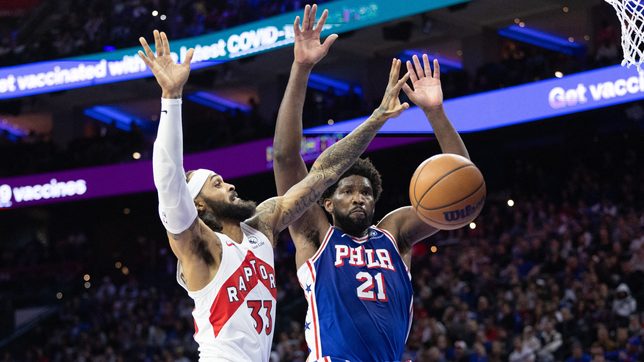 Embiid, 76ers start post-James Harden era with rout of Raptors
