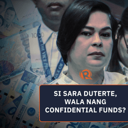 Si Sara Duterte, wala nang confidential funds?
