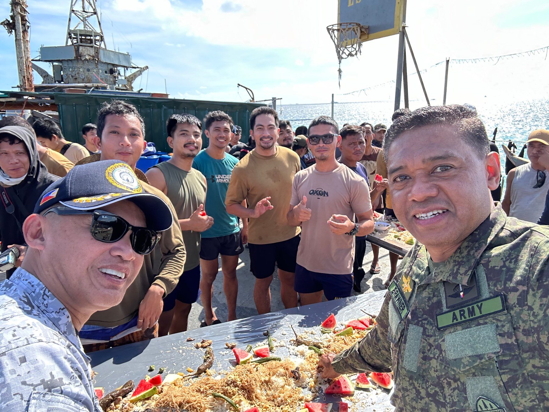 IN PHOTOS: AFP chief Brawner visits the BRP Sierra Madre