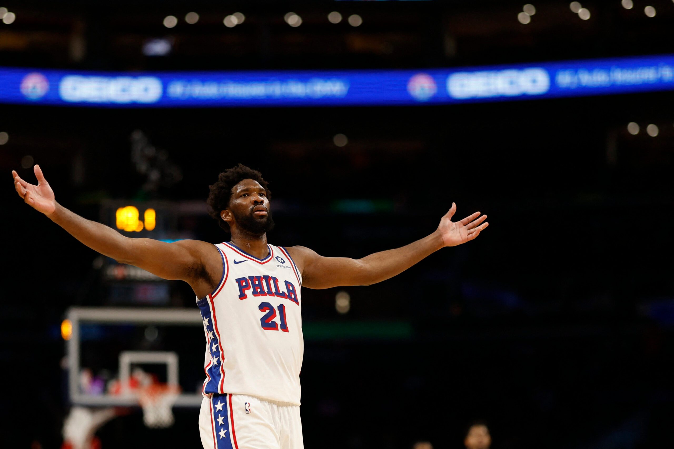 Joel Embiid powers 76ers to 45-point blowout over Wizards