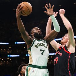 Jaylen Brown leads shorthanded Celtics over Raptors for 16-0 home record
