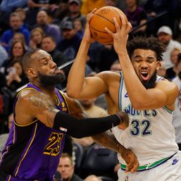 Top NBA west team Timberwolves foil late Lakers rally for win No. 24