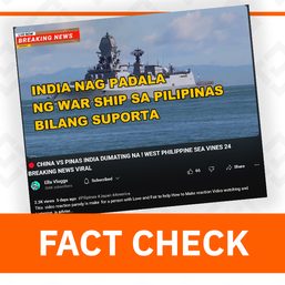 FACT CHECK: Video shows Indian navy ship in New Zealand, not in PH