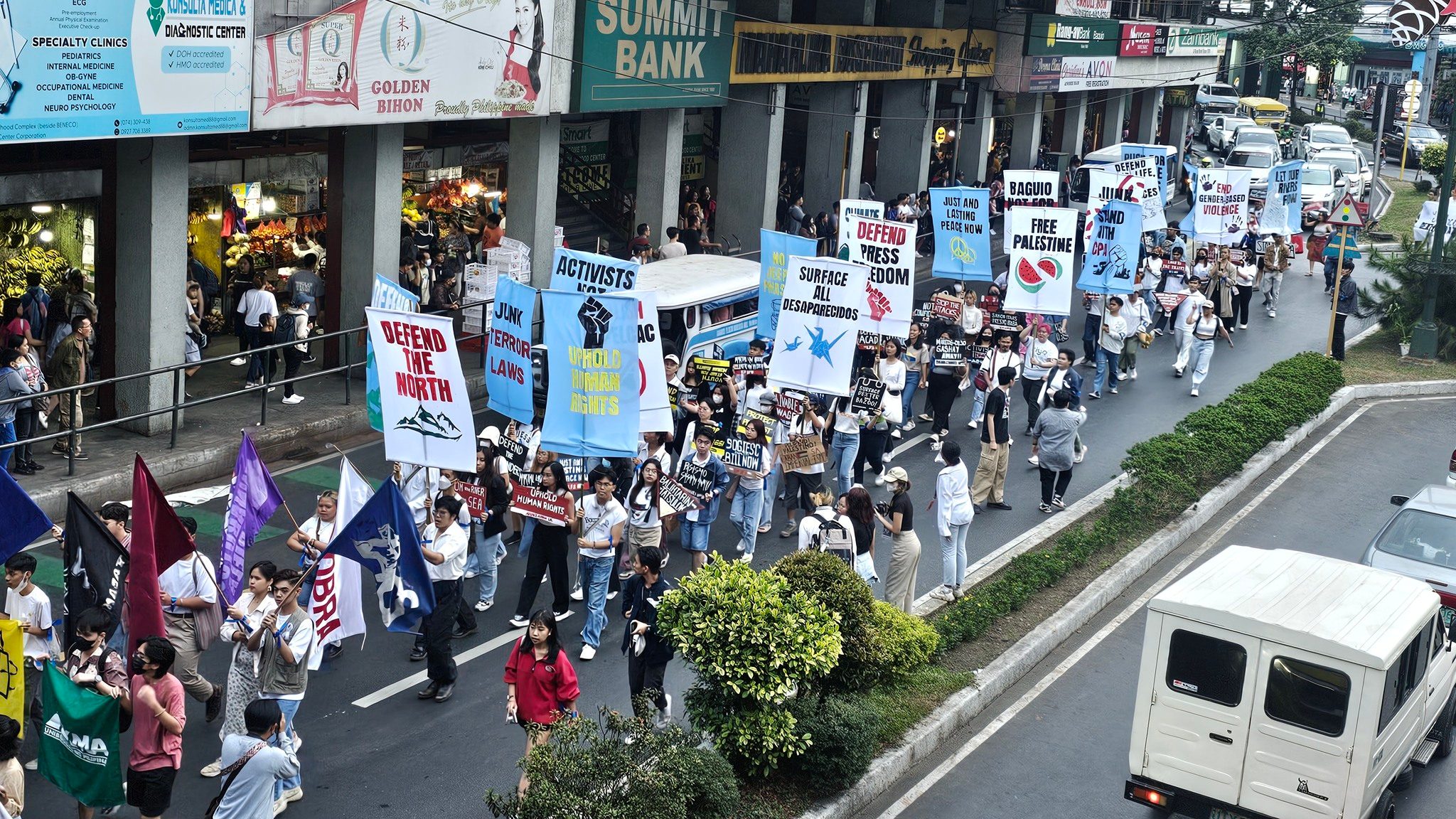 Baguio groups rally to call for change, respect for human rights