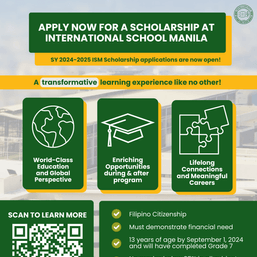 International School Manila opens applications for scholarship program 