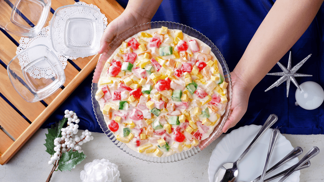 What makes your mom’s Christmas fruit salad extra special?