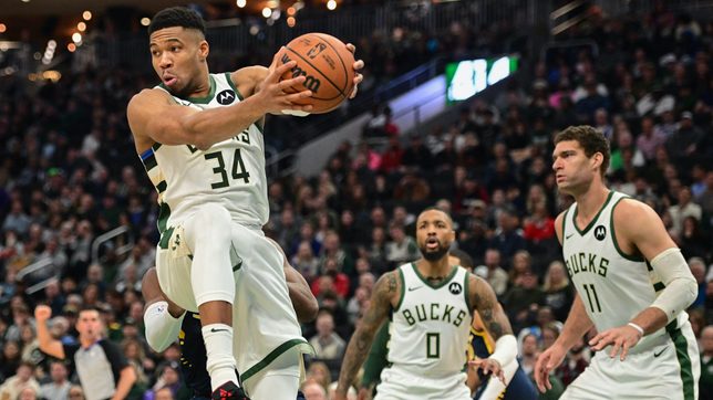 Giannis Antetokounmpo involved in postgame scrap after Bucks-record 64
