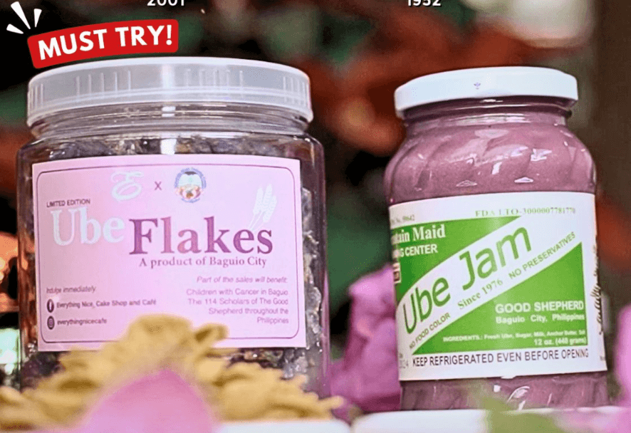 Ube supremacy! Try Ube Flakes made from Good Shepherd’s ube jam by this Baguio bakery