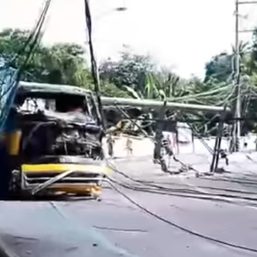 Vehicular collision downs power in parts of Antipolo City