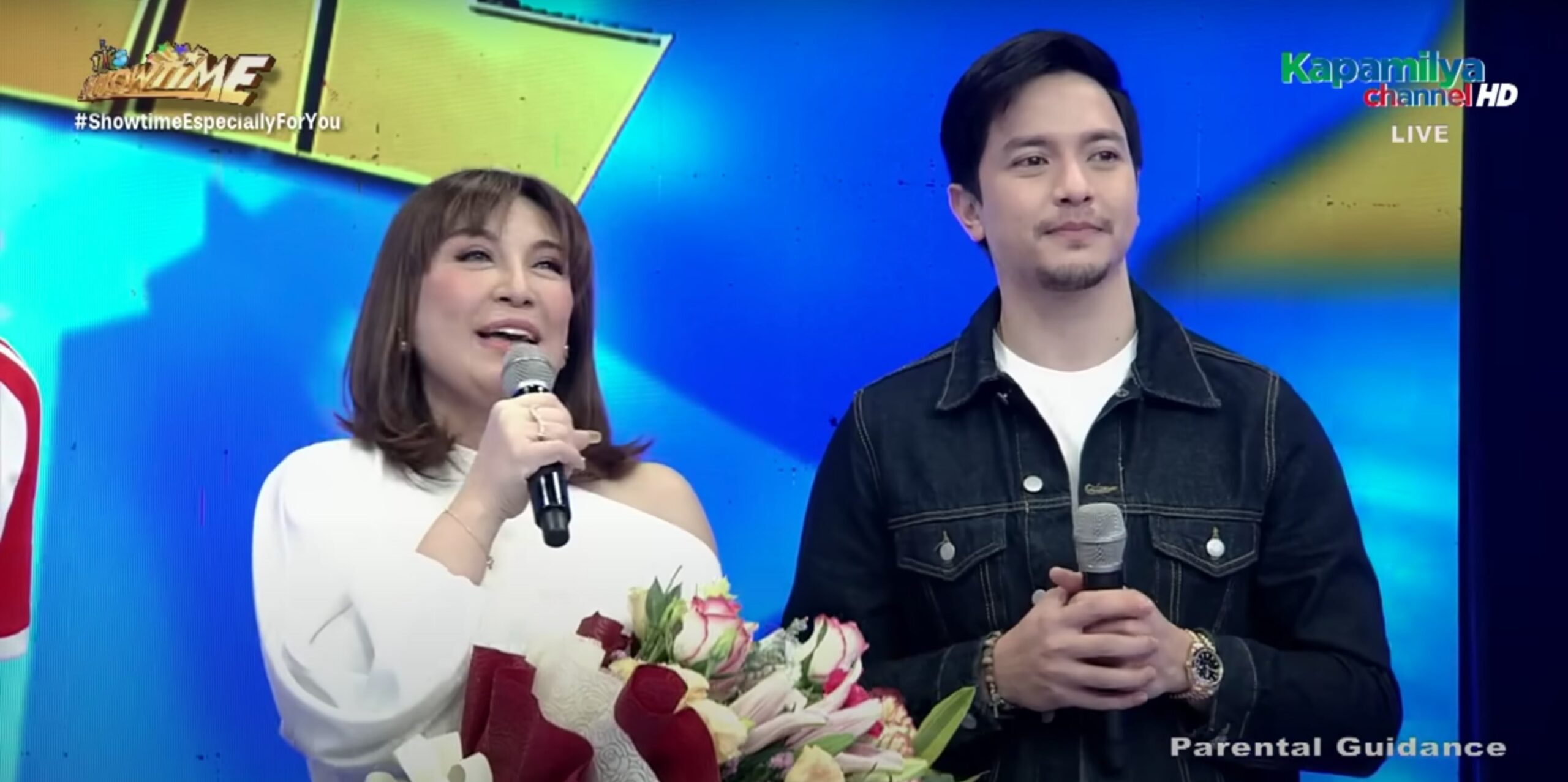 LOOK: Alden Richards appears on ‘It’s Showtime’ with Sharon Cuneta