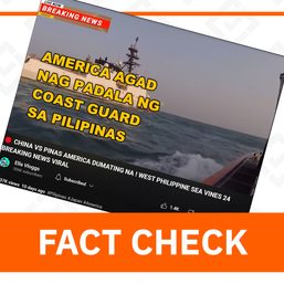 FACT CHECK: No US Coast Guard ship deployed vs China in West PH Sea