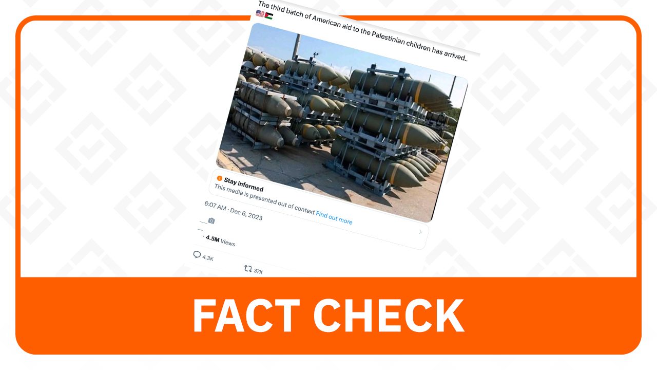 FACT CHECK: 2014 image misrepresented as current US aid to Israel