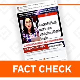 FACT CHECK: News report used to falsely pin down Hontiveros in Philhealth scandal