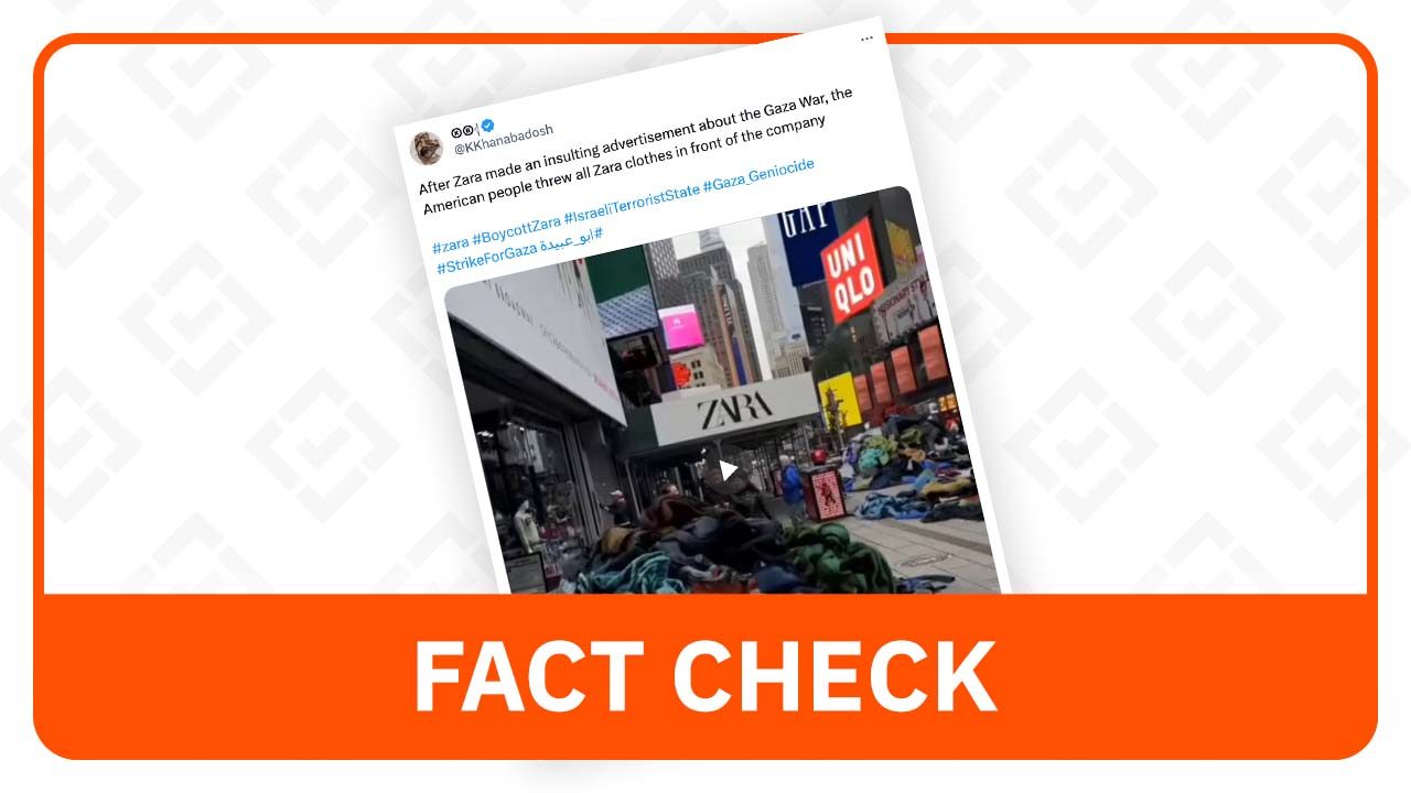 FACT CHECK: Video shows protest vs fast fashion, not Israel-Hamas war