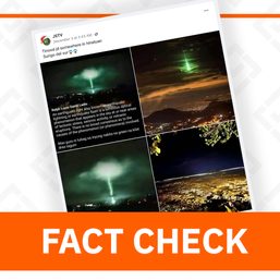 FACT CHECK: Old photos misrepresented as ‘earthquake lights’ in Surigao del Sur