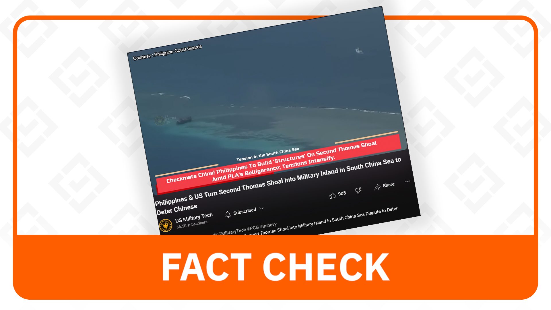 FACT CHECK: Ayungin Shoal not being turned into a military island