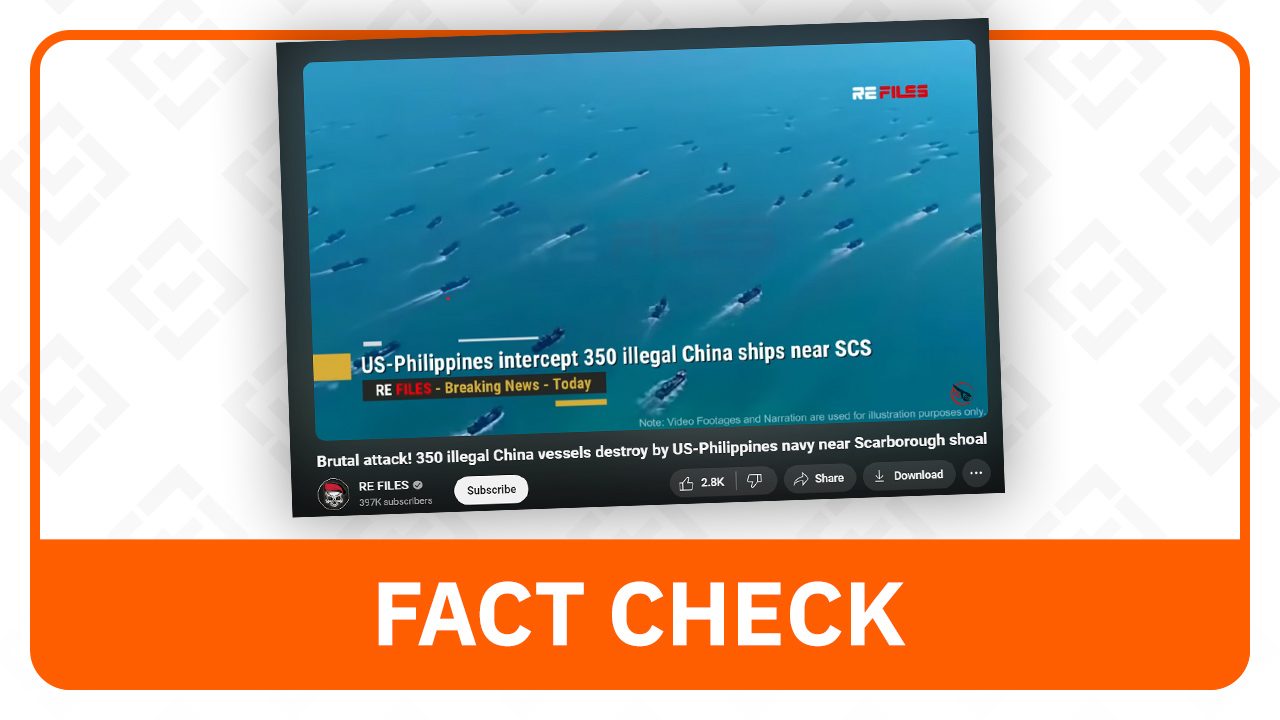 FACT CHECK: PH, US navy did not ‘destroy’ 350 illegal Chinese vessels
