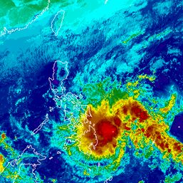 Tropical Depression Kabayan slows down east of Davao City