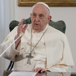 Pope Francis asks aide to read ceremonial speech due to bronchitis