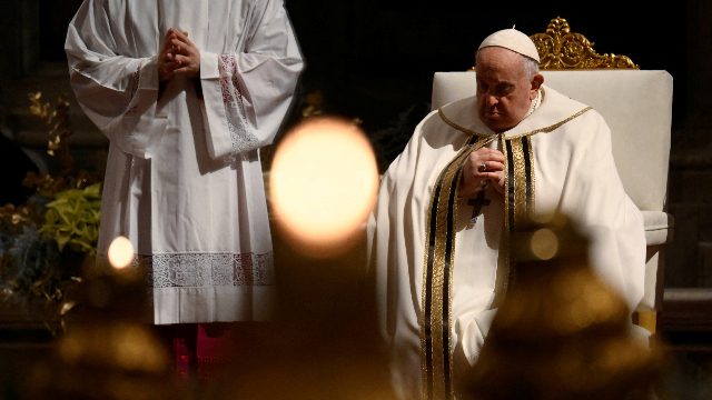 In Christmas Day message, Pope Francis decries Gaza’s ‘appalling harvest’ of civilian deaths
