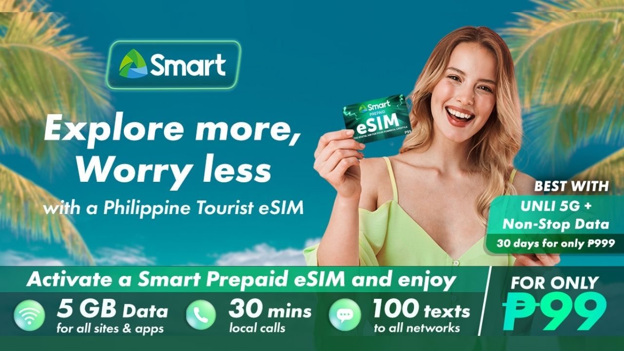 Smart Prepaid PH Tourist eSIMs are now available in NAIA for worry-free travels
