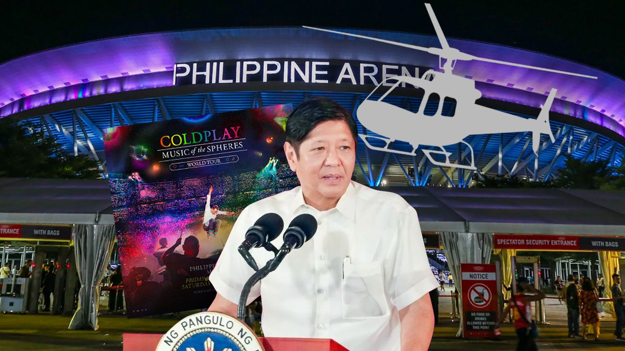 ‘Grave insult to commuters’: Marcos draws flak for chopper ride to Coldplay concert in Bulacan