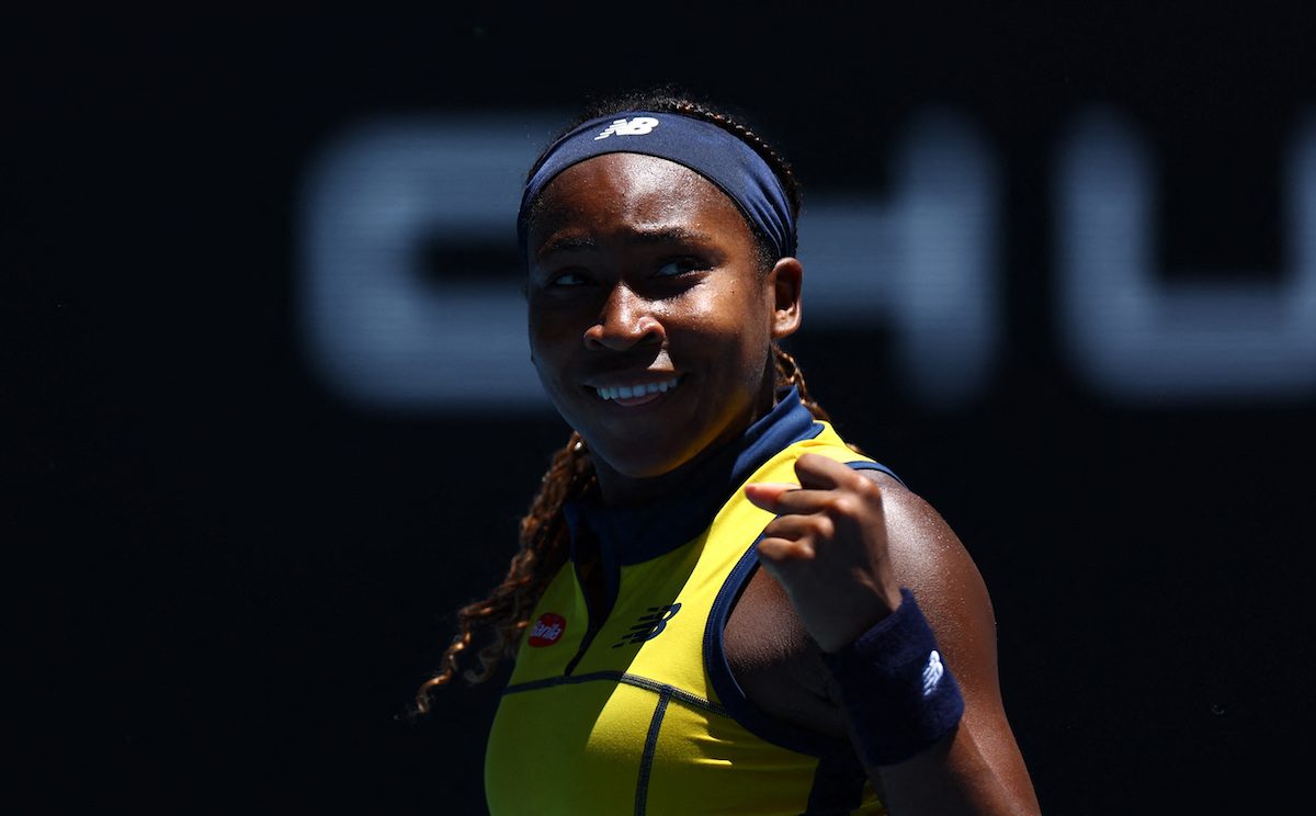 Gauff calms nerves and finds serve to advance in Australian Open